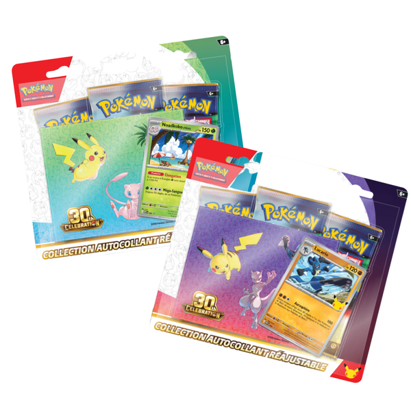 Tripack Lucario ou Noadkoko 30e Anniversaire