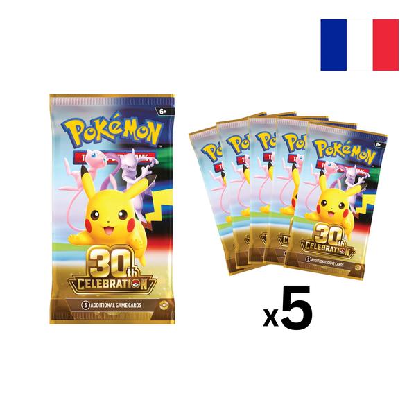 Lot de 5 boosters 30e Anniversaire